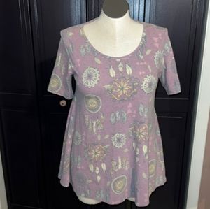 Lularoe Dreamcatcher flowy tunic top XL